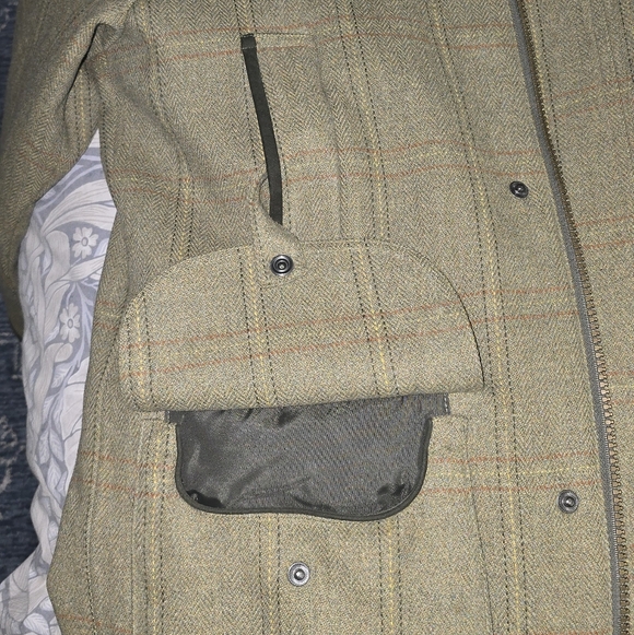 Barbour Green Check Military Coat - Picture 7 of 15